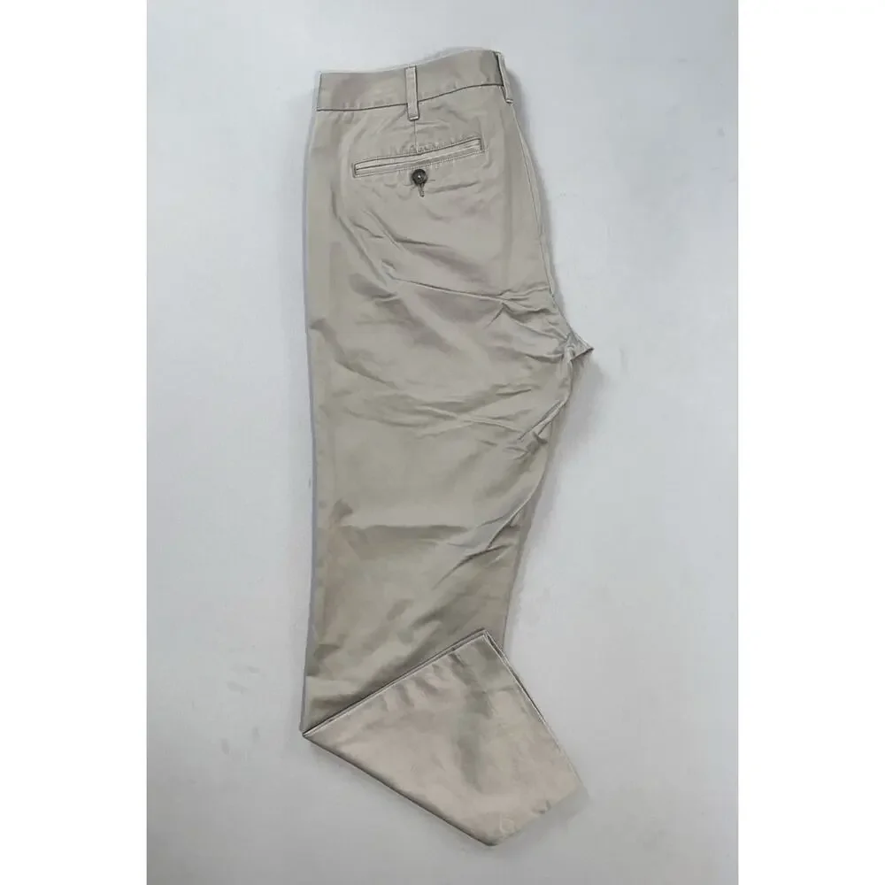 Bonobos Weekday Warriors Slim Fit Friday Gray Cotton Dress Pants. Men's 32X27.